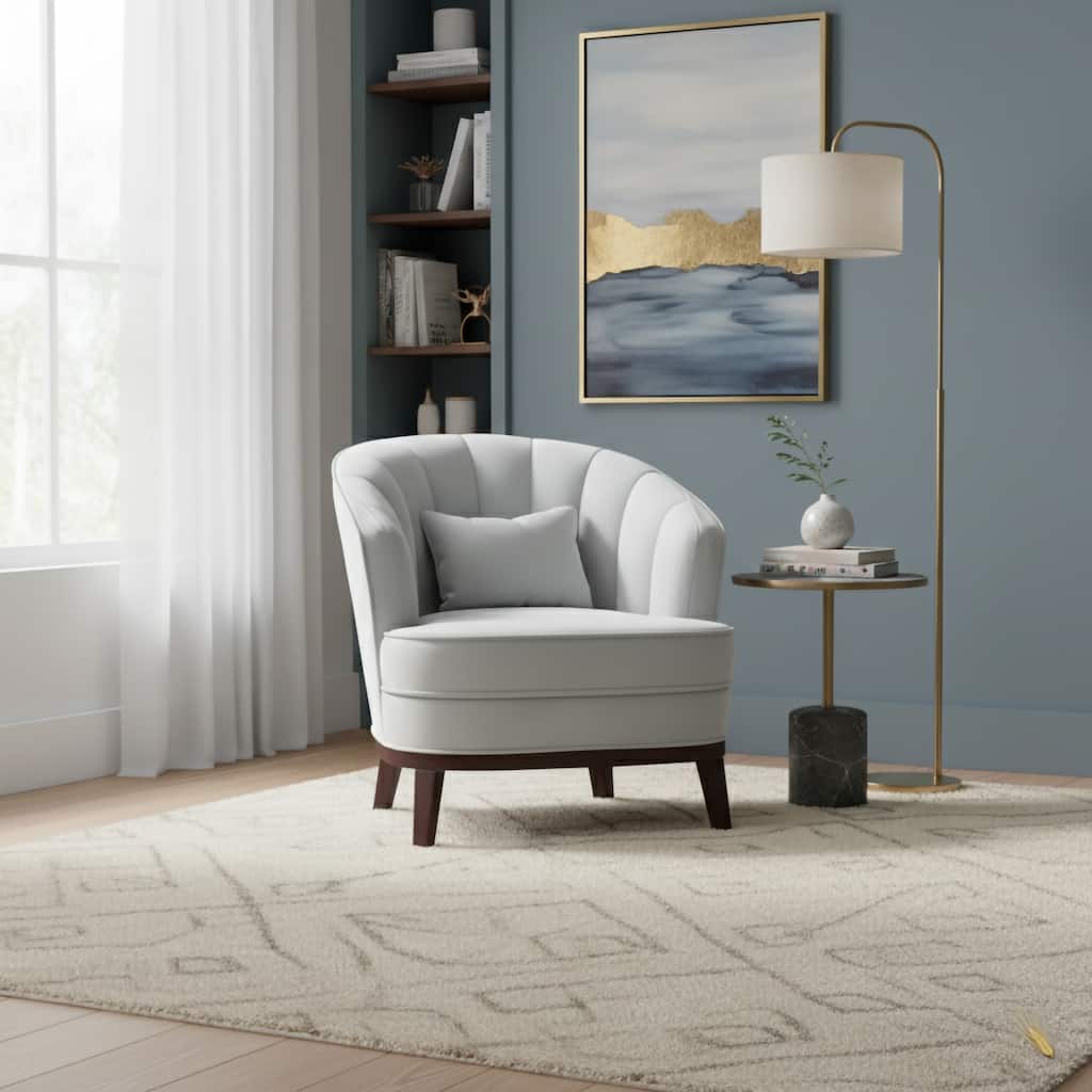 Oscar Upholstered Barrel Accent Chair