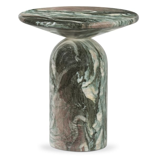 Poly and Bark Wels End Table - Green Marble