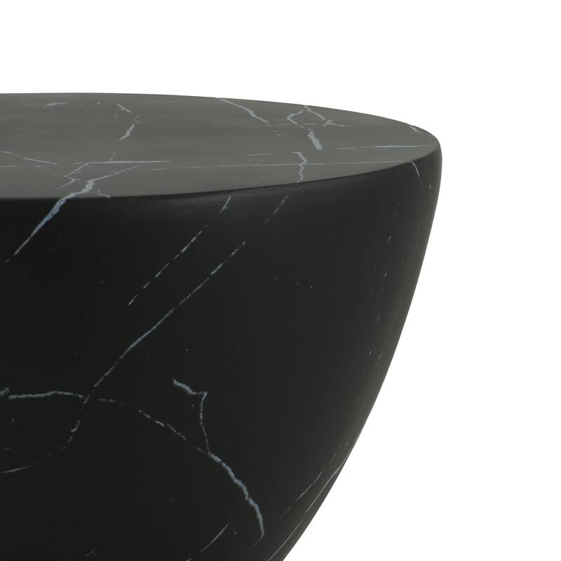 Roomfitters Outdoor Lightweight MGO Accent Side End Table for Patio, Garden, or Living Room