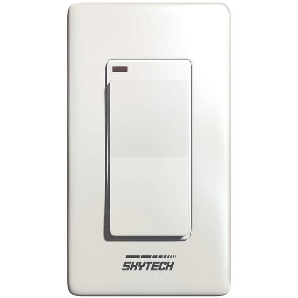 Shop Skytech 1001d A Battery Operated Wall Mounted Fireplace Remote With Receiver White Overstock 22906867