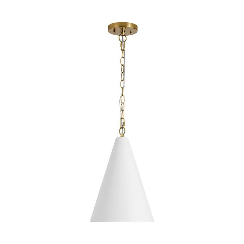 Modern 1-Light Dimmable Conical Single Pendant - N/A