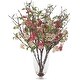 preview thumbnail 1 of 2, Uttermost 60230 Spring Blooms 35-1/4" Tall Glass Faux Flora Planter Clear