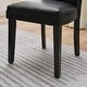 preview thumbnail 23 of 32, Faux Leather Dining Chairs Or Round Glass Dining Table