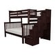 preview thumbnail 10 of 19, Taylor & Olive Trillium Twin over Full Stairway Bunk Bed