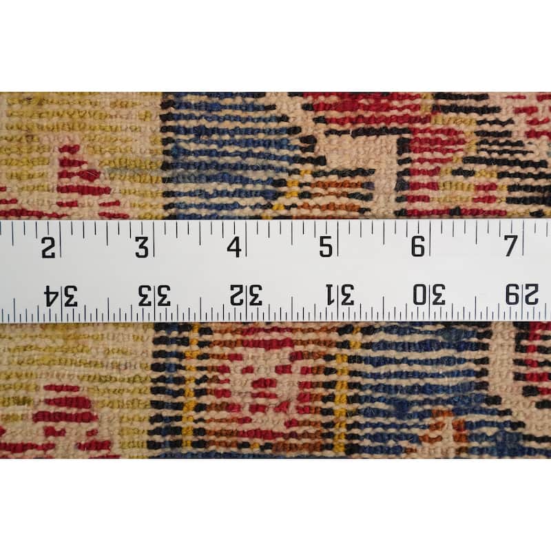 Hand Knotted Oriental 100% Wool Carpet Transitional Floral Oranges & Rust Oushak Area Rug - 9' 0'' X 6' 9''