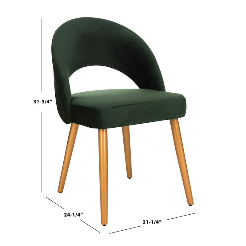 SAFAVIEH Reva Retro Dusty Rose/ Gold Chair (Set of 2) - 21.3" x 24.3" x 31.8" - 21Wx24Dx32H