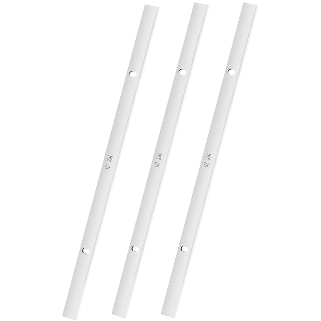 Thickness Planer Blades, 13-inch, HSS Crafted for Durability, HRC55-60, Easy Installation with Pre-drilled Holes - 13-inch