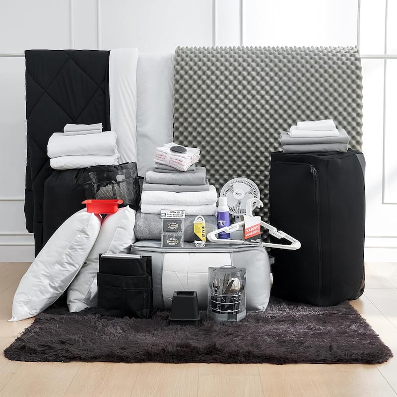 100% Complete Twin XL Bedding & Dorm Essentials Package