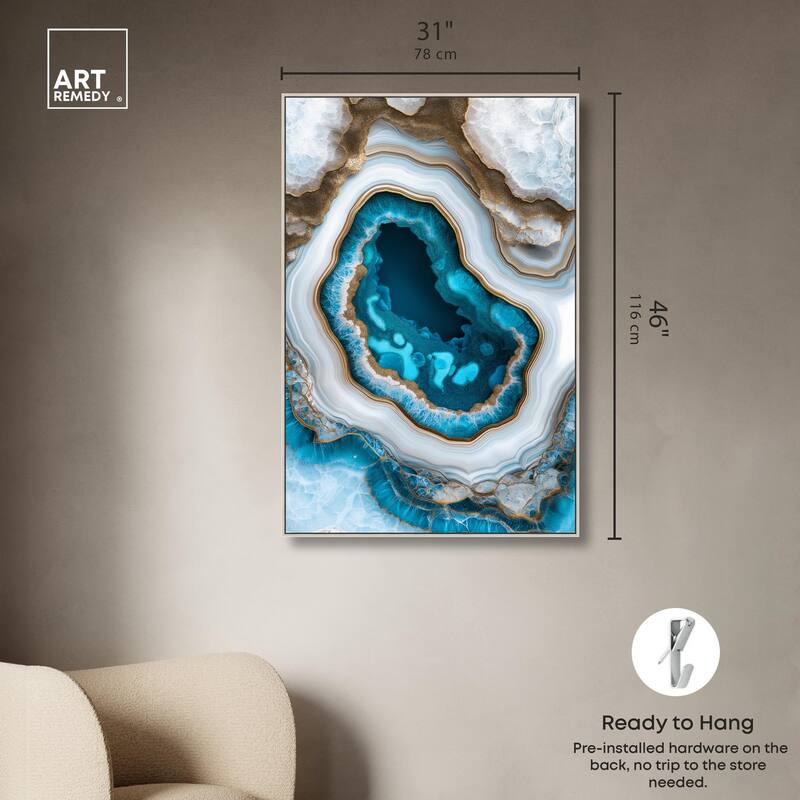 Gilded Geode Eye III Canvas by Art Remedy
