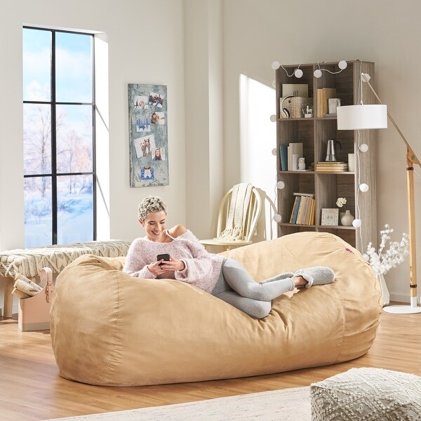Baron Traditional 8 Foot Suede Bean Bag Cover Only by