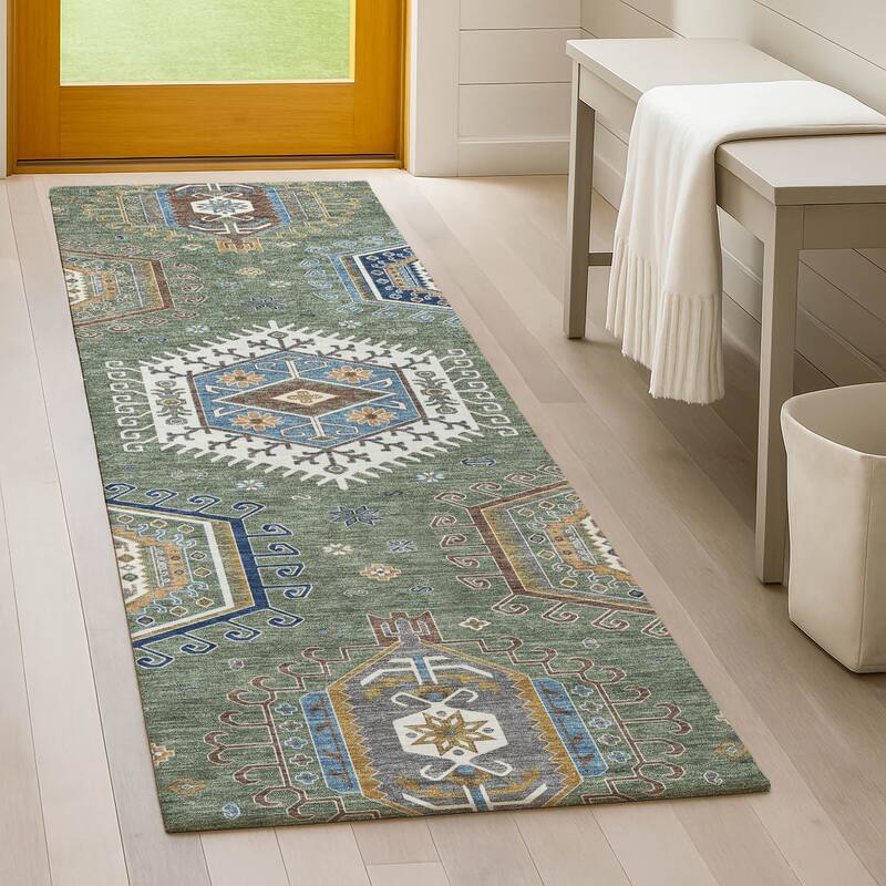 Machine Washable Indoor/ Outdoor Global Akron Chantille Rug