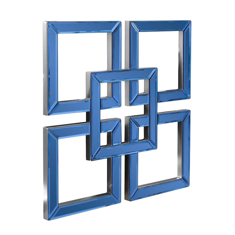 Allan Andrews Contemporary Layered Square Accent Mirror - 16" x 16"