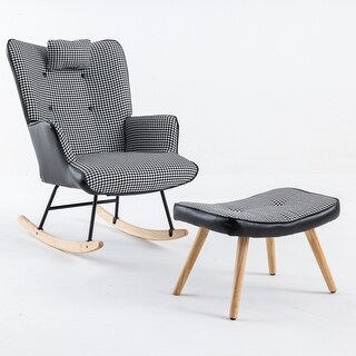 35.5 inch Rocking Chair with Footrest - Bed Bath & Beyond - 39955219