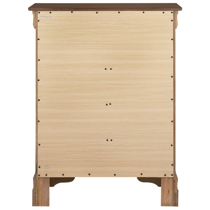 Passion Furniture Louis Phillipe Cherry 4 Drawer Chest of Drawers - 31"L x 16"W x 41"H
