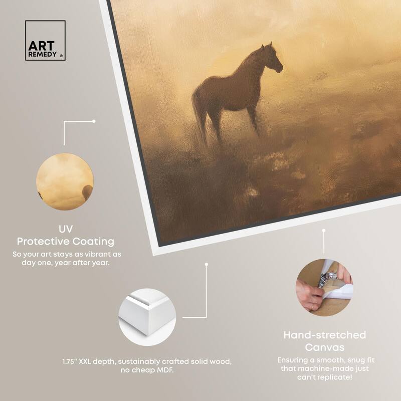 Equine Trio Canvas by Art Remedy