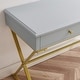 preview thumbnail 24 of 28, Silver Orchid Lerch Two-Drawer Campaign Desk