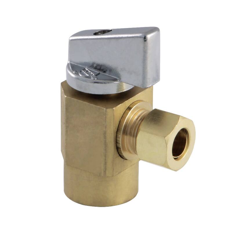Kingston Brass Columbia Quarter Turn Angle Stop Valve - Raw Brass