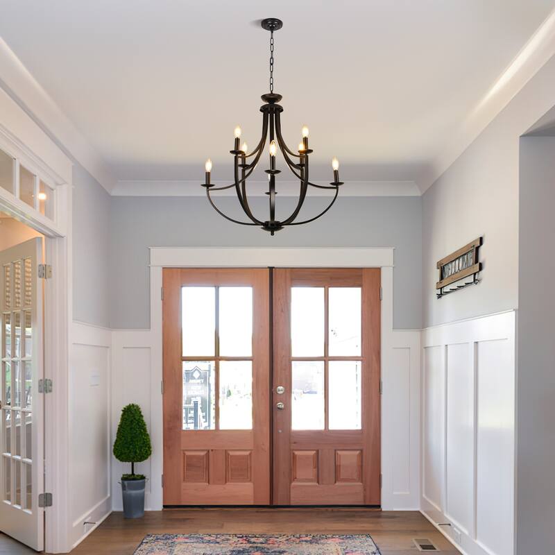 8-light Dimmable Chandelier