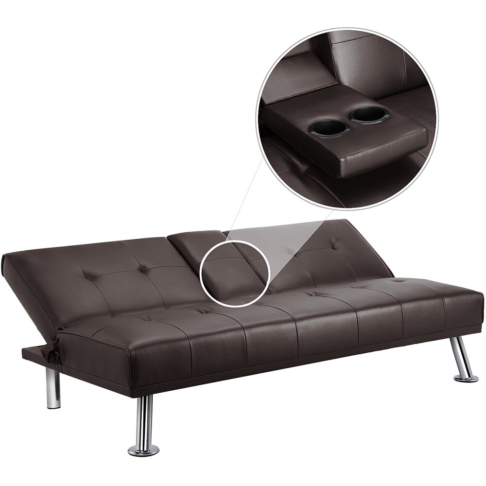 Luxurygoods modern shop faux leather futon