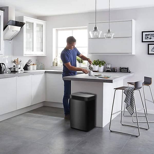 Caynel 13 Gallon Rectangular Touchless Sensor Trash Can Bed Bath