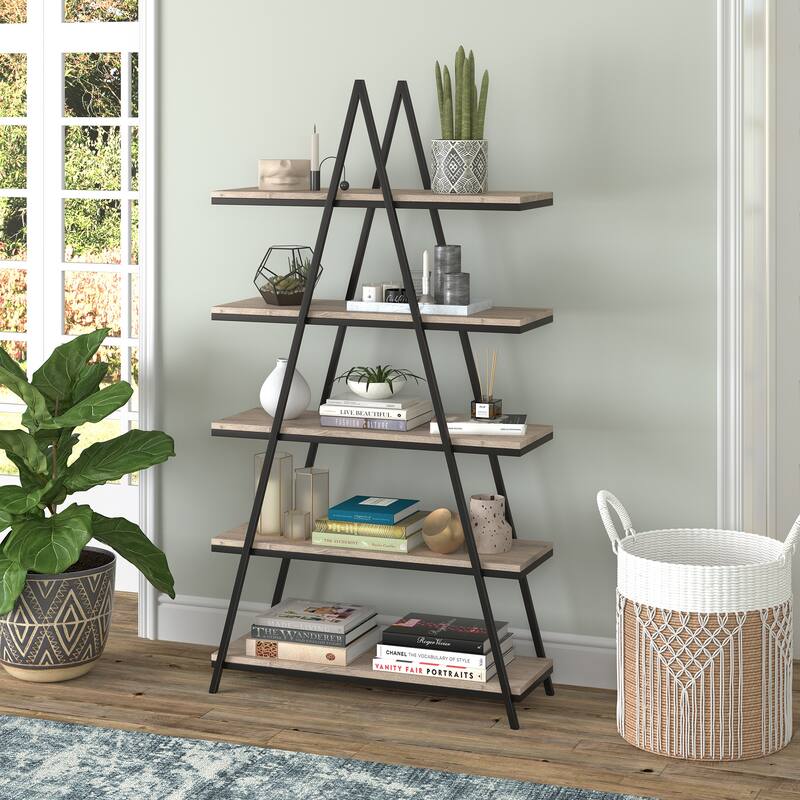 Conry 68'' Tall A-Frame Bookcase