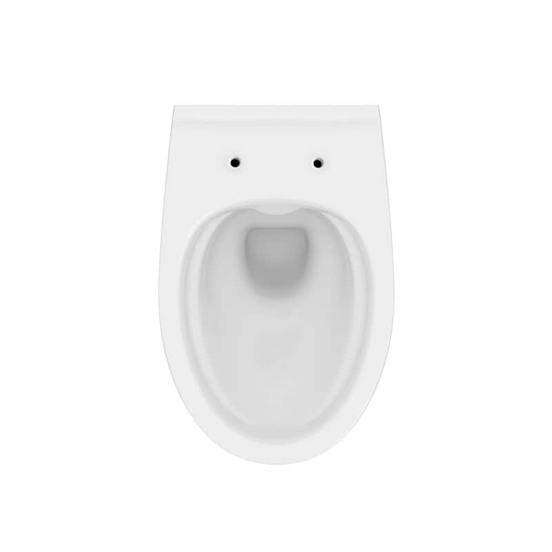Toilet Combo Set - 20" Toilet Bowl With Soft-Close Seat, 2"x 6" Concealed Tank/Carrier System, Push Buttons Included.