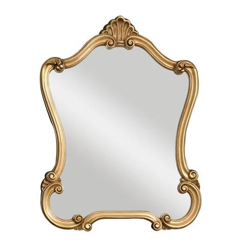 Distressed Bronze Arch-Crowned Top Mirror