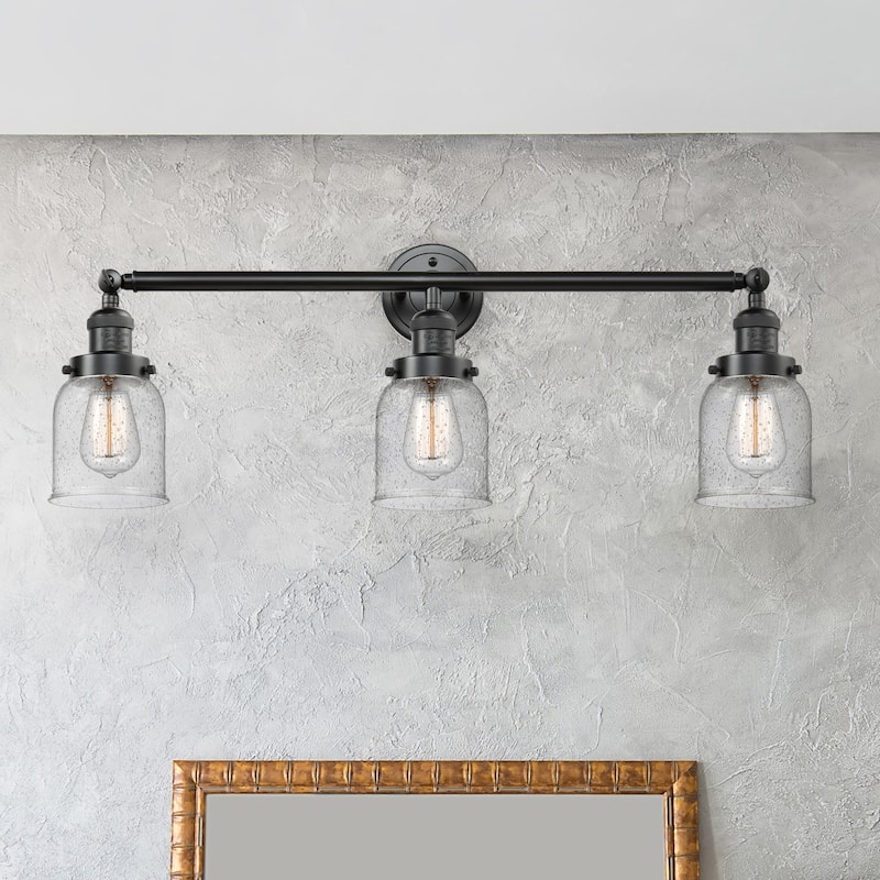 Innovations Lighting Small Bell 3 Light 30" Wide Bathroom Vanity Light