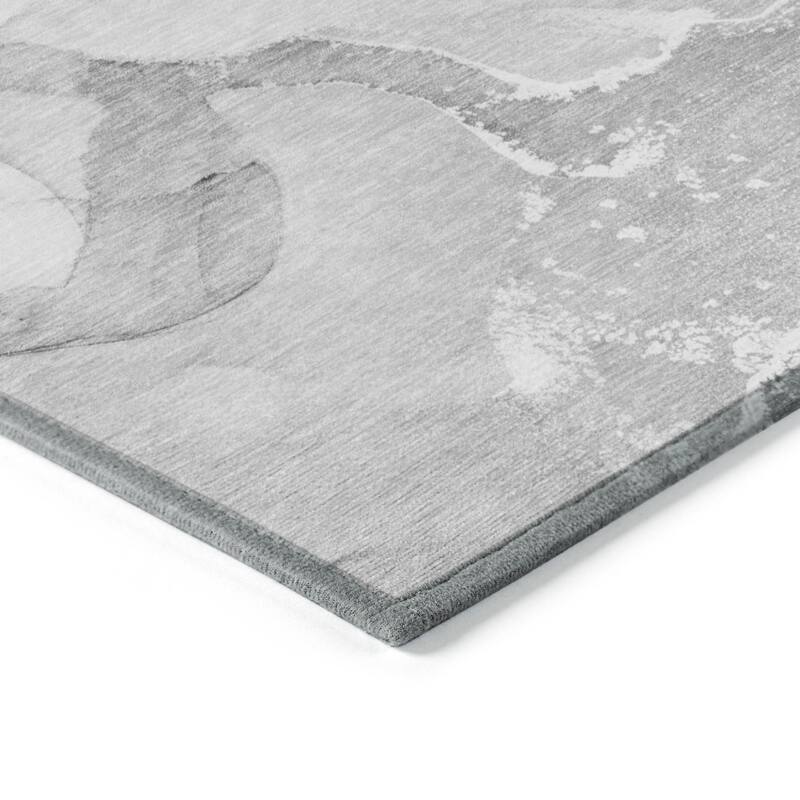Lalu Contemporary Abstract Weather Resistant Blended Style Outdoor Rug