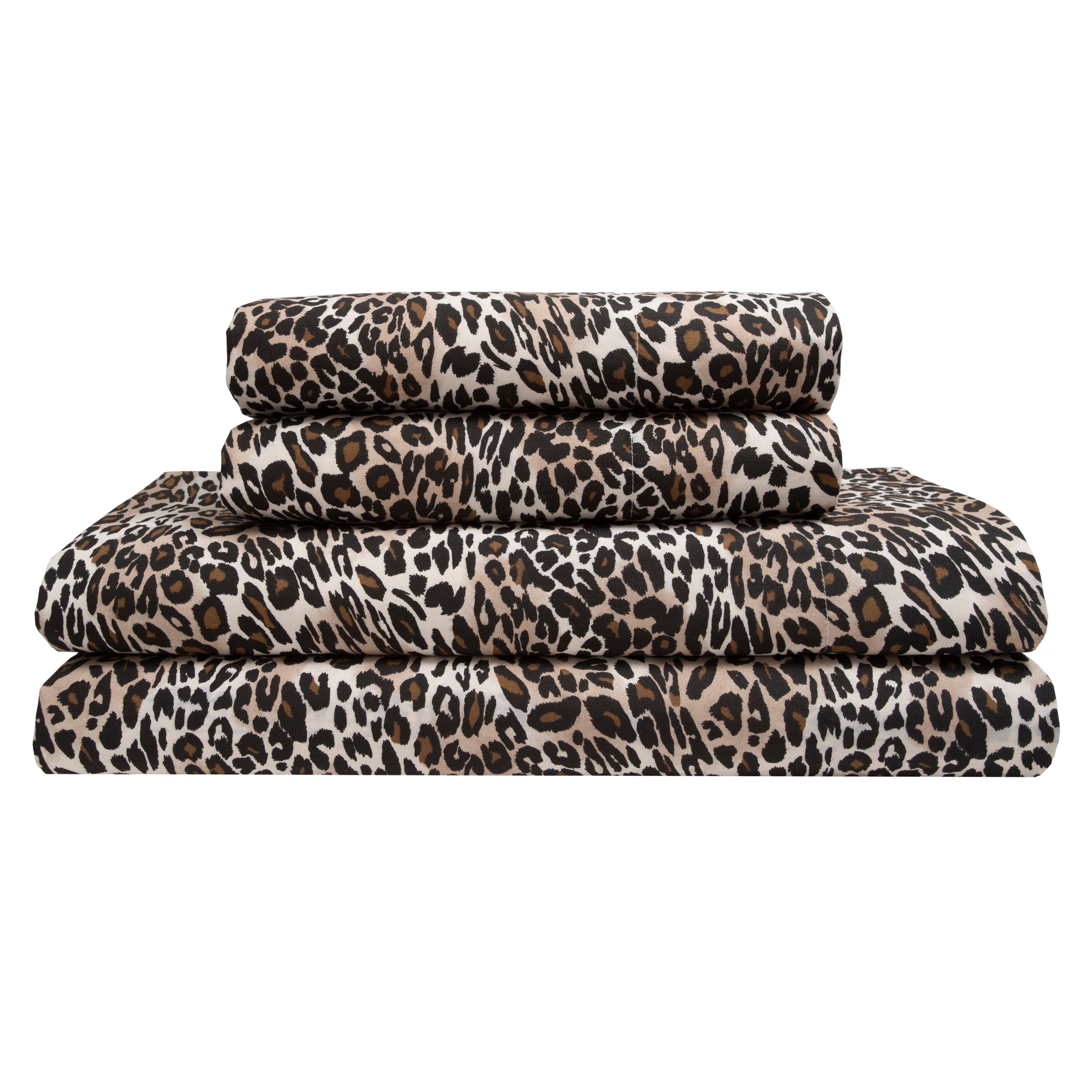 Whimsical Zara Leopard Print Sheet Set -Queen