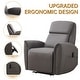 preview thumbnail 17 of 25, Oversized Faux Leather Massage Power Recliner with Two Pockets