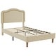 preview thumbnail 23 of 28, Twin Velvet Smart LED Kids Bed Frame with Adjustable Headboard, No Box Spring Needed, Pink