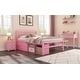 preview thumbnail 27 of 43, Full Size Wood Platform Bed with Removable Shelves, 2-Storage Drawers, White