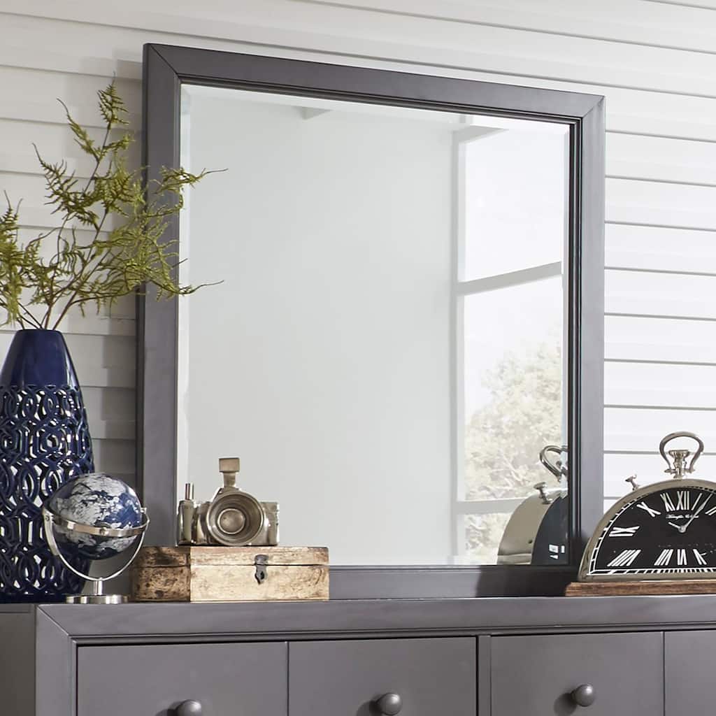 Cottage View Dark Grey Mirror