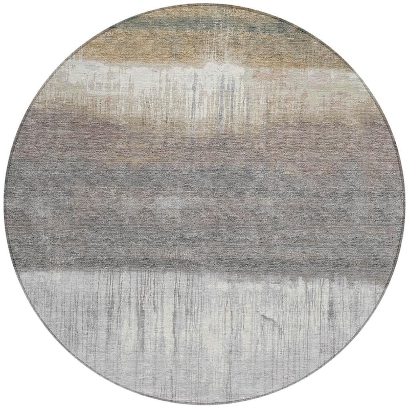 HomeRoots Abstract Transitional Rectangle Outdoor Rug