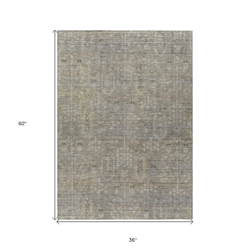 HomeRoots Southwestern Transitional Rectangle Outdoor Rug