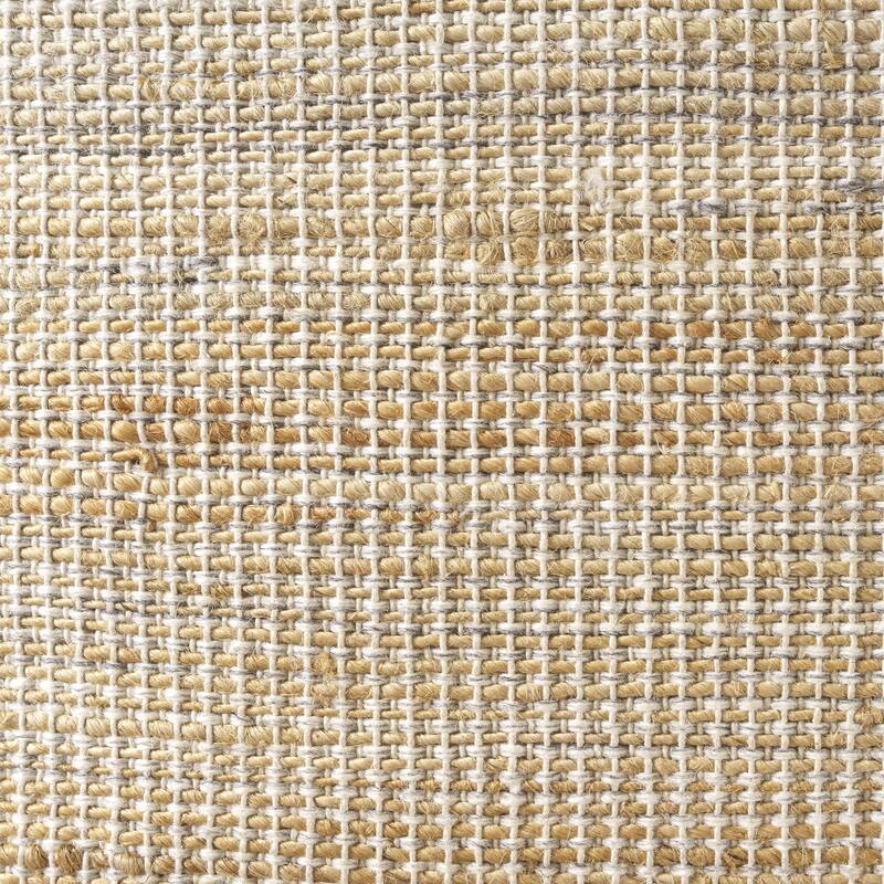 Sevita Natural Diamond Geometric Hand-Woven Pouf