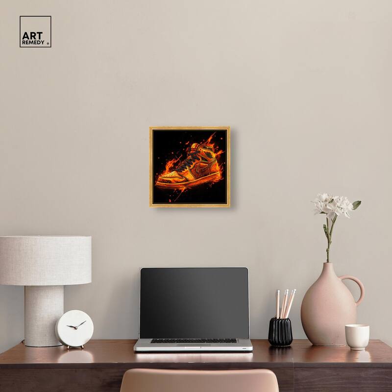 Jumpman on Fire I Canvas by Art Remedy