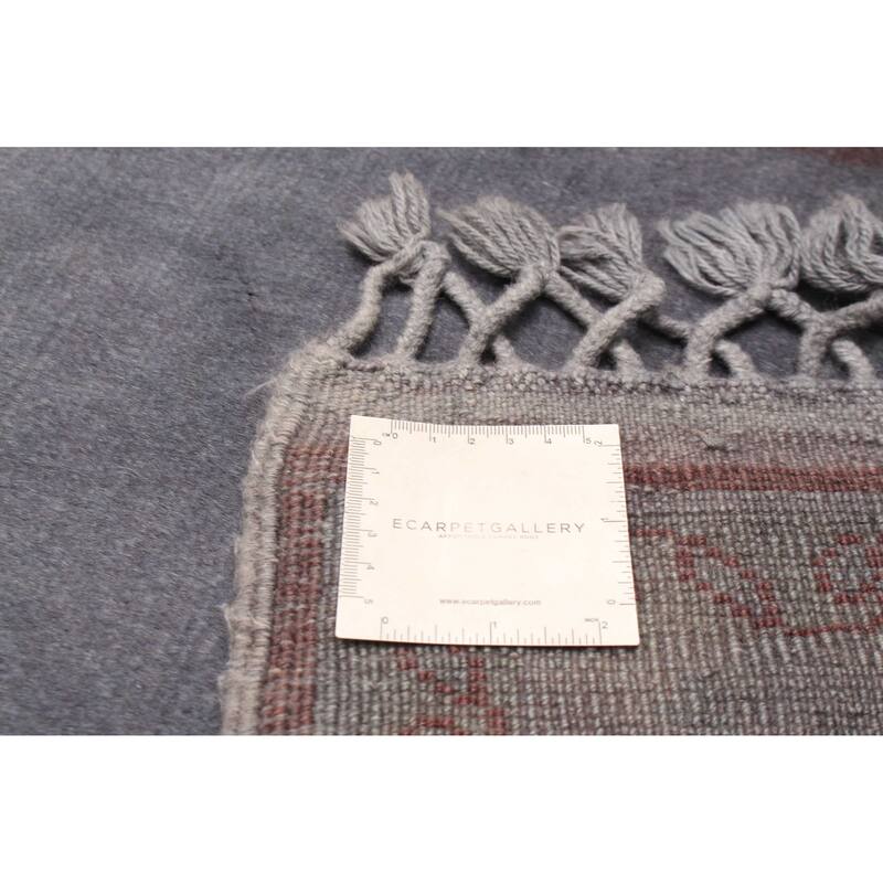 ECARPETGALLERY Hand-knotted Color Transition Grey Wool Rug - 2'8 x 10'6