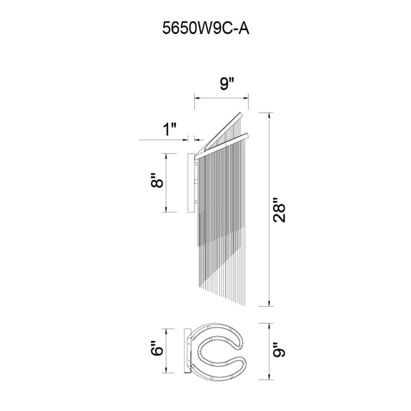 Daisy 2 Light Wall Sconce With Chrome Finish