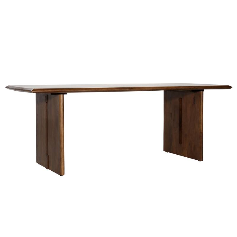 Raven 83" Wide Mango Dining Table, Brown