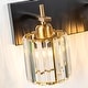 preview thumbnail 7 of 115, Mid-Century Modern Dimmable Bathroom Vanity Light Crystal Glass Wall Sconce