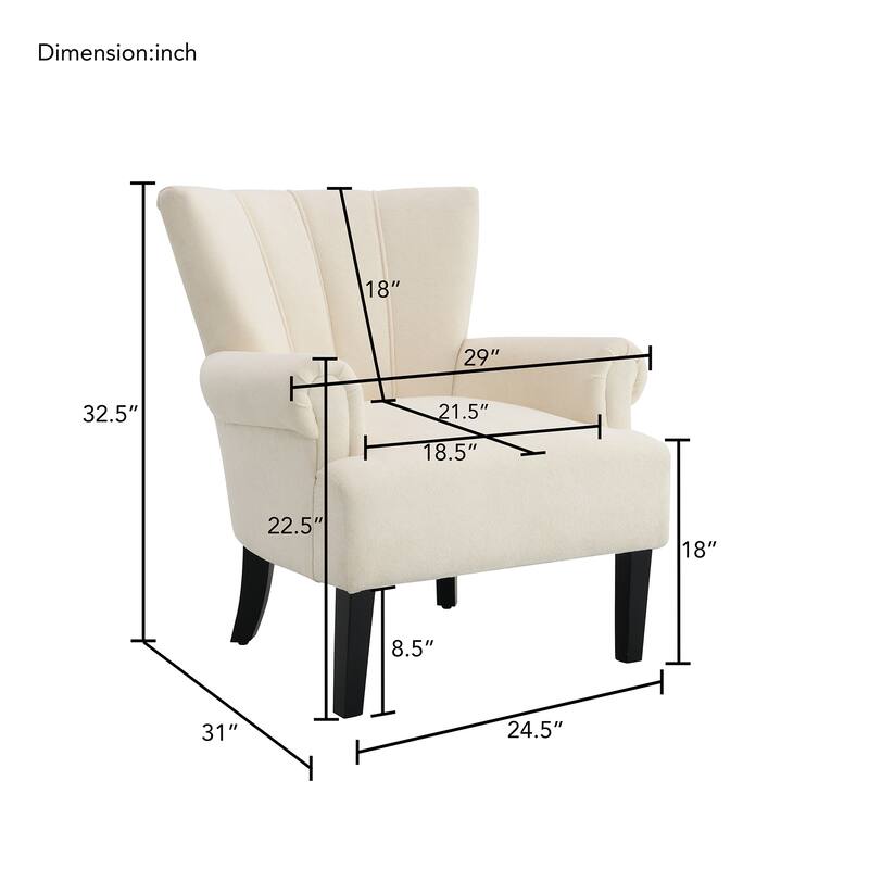 Modern Wingback Chairs, Armchair Club Chair, Accent chair Sofa Chair