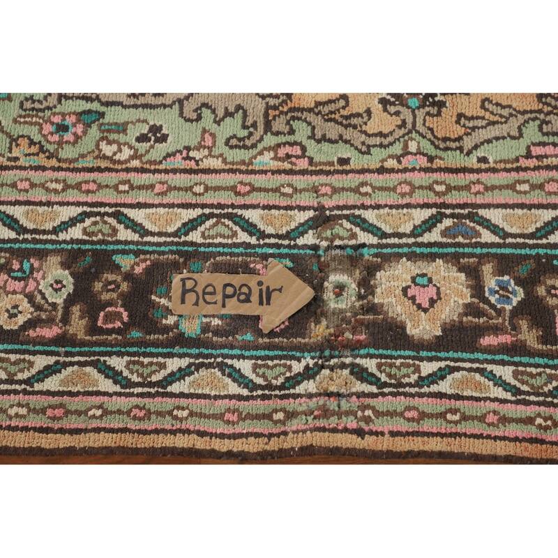 Hamedan Persian Vintage Rug Hand-Knotted Wool Carpet - 7'2"x 10'2"