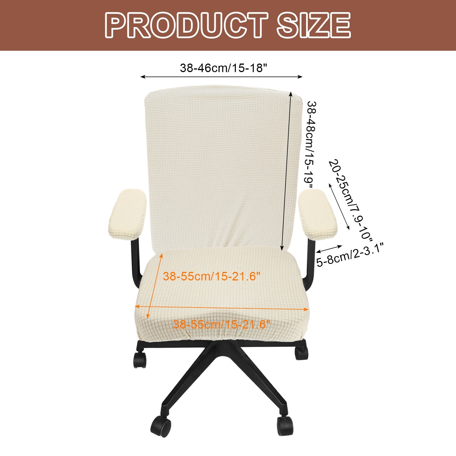 Office Chair Covers, Stretchable Computer Chair Slipcover