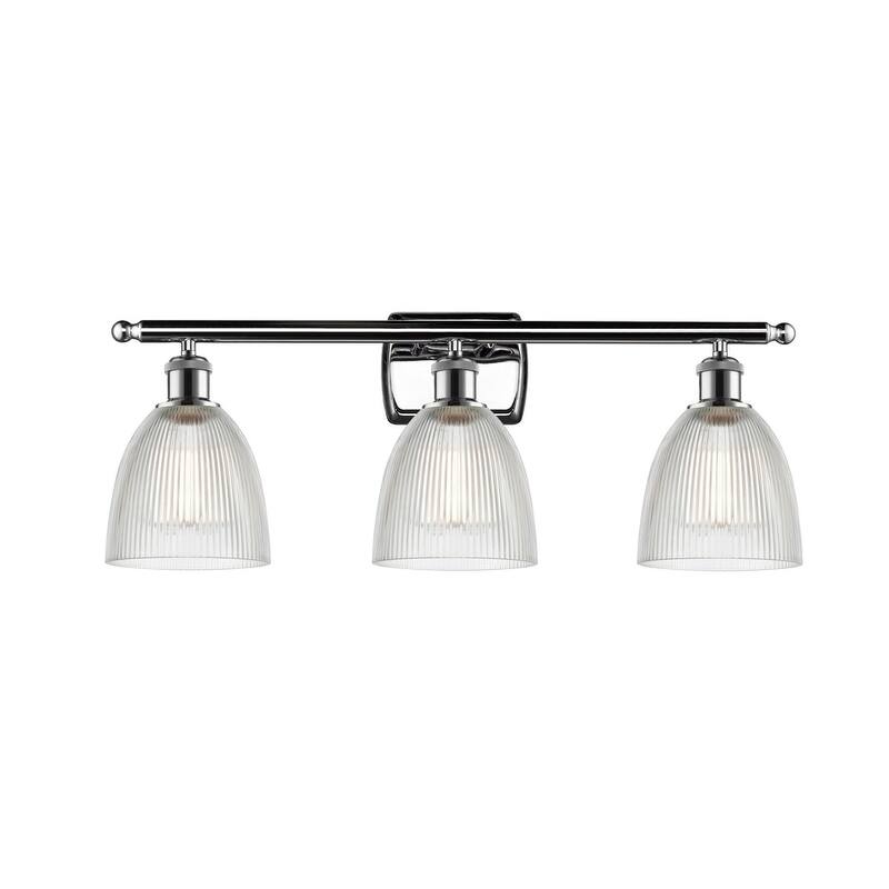 Innovations Lighting Castile 3 Light 26" Wide Bathroom Vanity Light - Polished Chrome / Clear