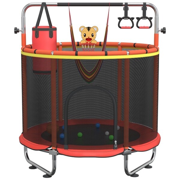 Kids Trampoline, 5FT Adjustable Toddler Trampoline - Bed Bath