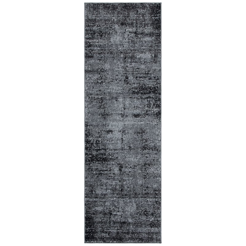 SAFAVIEH Adirondack Inaya Vintage Boho Oriental Rug - 2'6" x 8' Runner - Black/Ivory
