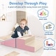 preview thumbnail 31 of 47, 2-Piece Step and Slide Climber for Infants and Toddlers Baby Soft Play Set Foam Blocks - 40" x 20" x 10" (L x W x H)