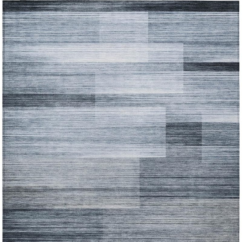 HomeRoots Striped Transitional Rectangle Outdoor Rug